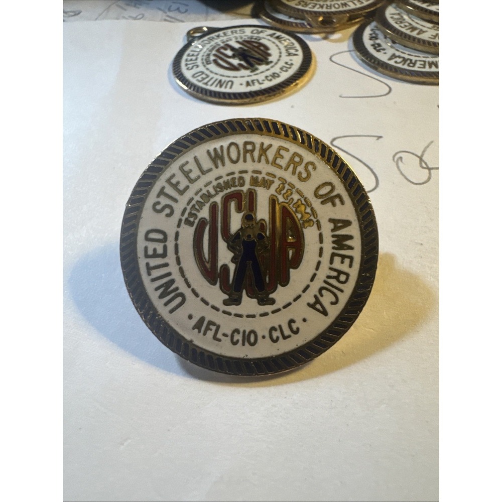 Vintage United Steelworkers of America AFL-CIO-CLC Lapel Pin
